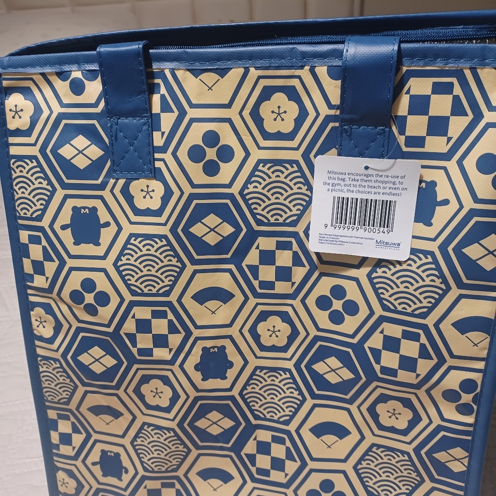 🇯🇵 Blue Insulated Tote Bag With Surprise - Picture 3 of 4